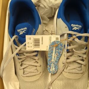 Reebok Gray and Blue Athletic Shoes